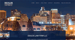 Desktop Screenshot of devlinlawfirm.com