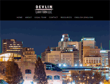 Tablet Screenshot of devlinlawfirm.com